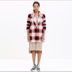 Madewell Plaid Depot Cocoon Coat